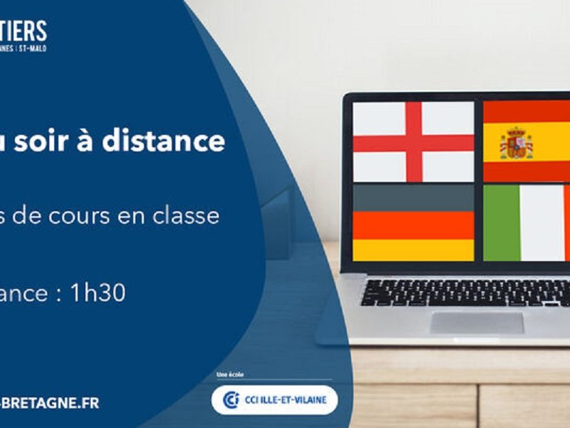 Anglais, Espagnol, Allemand en classe virtuelle