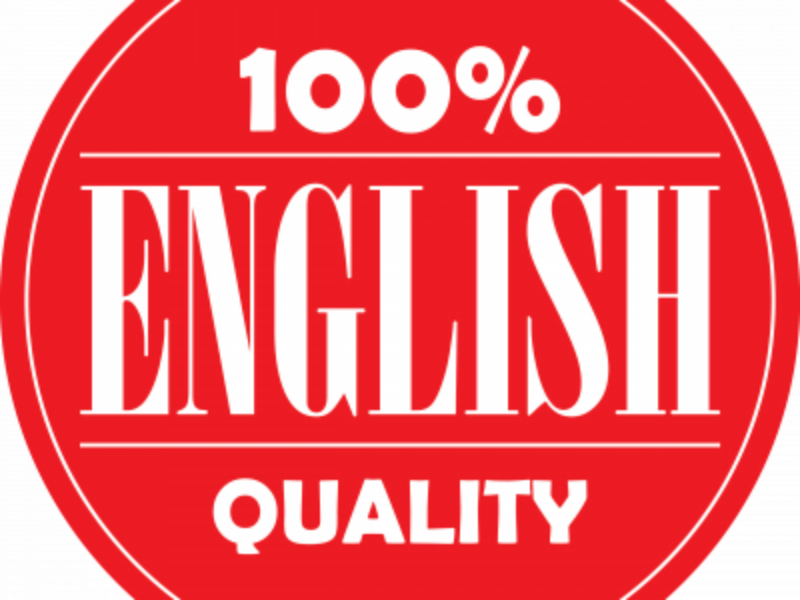 100% English