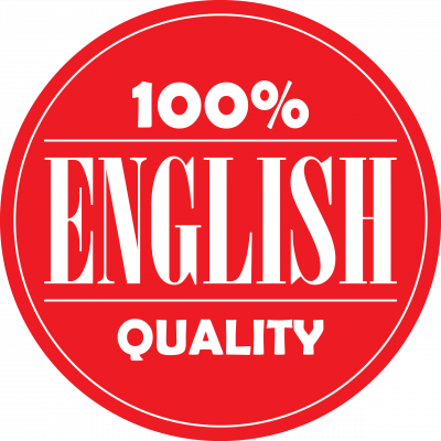 100% English